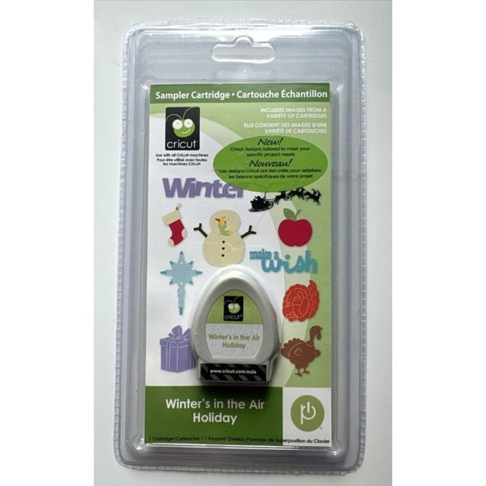 Cricut Winter's In The Air Holiday Sampler Cartridge Winter 2000432 NEW SEALED